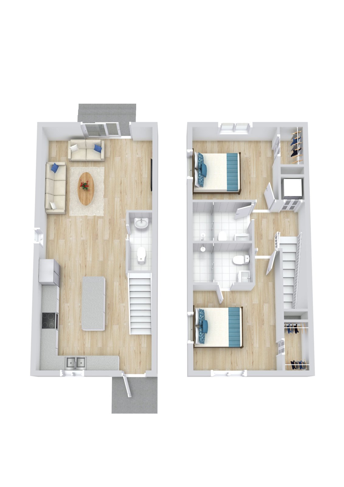 Urban West (A) End Unit Phase 1, 2 bed 2.5 bath Townhouses photo 4