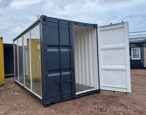 20' high cube shipping container with display window photo 5