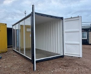 20' high cube shipping container with display window photo 3