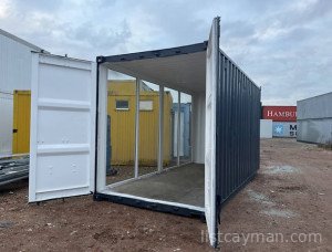 20' high cube shipping container with display window photo 2